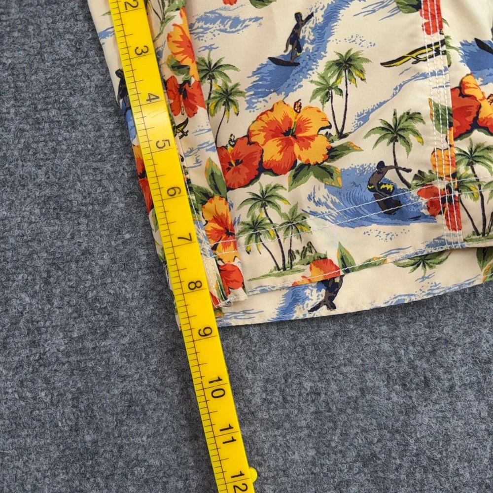 Lands' End Tropical Surfer‎ Board Shorts Kids Size S 8 Polyester Multicolor